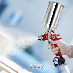 3 Hvlp Air Spray Gun Kit Auto Paint Car Primer Detail Basecoat Clearcoat Nouveau