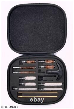 50 Équipements de Nettoyage de Pistolet et Étuis de Transport pour Pistolets de Calibre 22 357 38 270 40