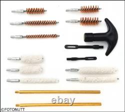 50 Équipements de Nettoyage de Pistolet et Étuis de Transport pour Pistolets de Calibre 22 357 38 270 40