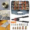 900pcs Riveteuse Gun En Acier Inoxydable Rivet Nuts Insert Tool Kit M3 M4 M5 M6 M8 M10