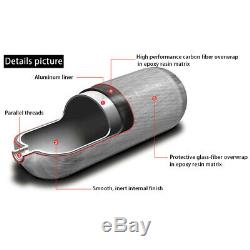 Acecare Pcp Gun 9l Ce 4500psi En Fibre De Carbone Réservoir D'air Sous-marine Kits De Remplissage De Bouteilles