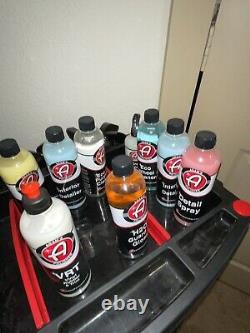 Adams Polishes Bundle Kit Panier Gun En Mousse Sprays De Détail Serviettes En Microfibre