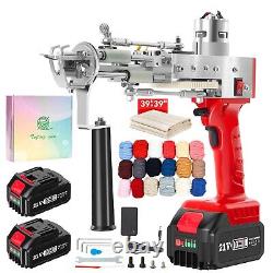 BESGEER 2024 - Kit de pistolet à tufting sans fil avec 2 pièces