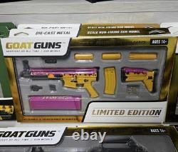 BNIB GOATGUNS SPRINKLES Édition Limitée Ensemble de Modèles de Pistolet en Métal Die-Cast