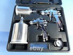 Binks Hvlp Sv50 Spray 2x Gun Kit Nouveau