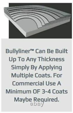 Bullyliner Rubber Bed Liner Kit (4) Bouteilles De 1 Litre - Pistolet À Pulvérisation (1 Gallon)