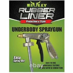 Bullyliner Rubber Bed Liner Kit (4) Bouteilles De 1 Litre - Pistolet À Pulvérisation (1 Gallon)