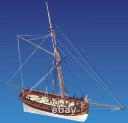 Caldercraft Hms Sherbourne 8 Canon Royal Navy Cutter 1763 Wood Kit 164 Échelle