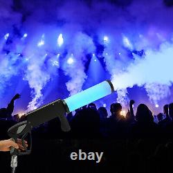 Canon à CO2 pour soirées en boîte de nuit, bar, fêtes avec effets LED, DJ, jet de fumée et kit de pistolet à fumée.