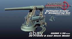 Concepts Panzer 1/35 Canon Disparaissant Buffington-Crozier 8 avec socle