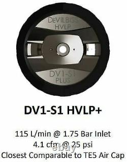 Dévilbiss Dv1s Smart Spot Repair Spray Gun 1,0mm/1,2mm S1 Casquette D'air