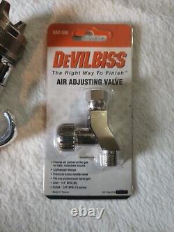 Devilbiss Mbc-510-30ex Auto Spray Gunavec Kit De Réparation / Valve Réglable / Lubrifiant