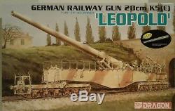 Dragon Models 1/35 Kit Échelle 6200, Leopold German 28cm Gun Railway