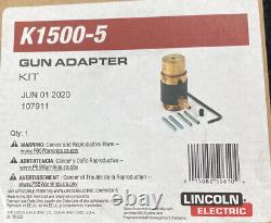 Ensemble adaptateur de pistolet Lincoln Electric K1500-5. Livraison gratuite