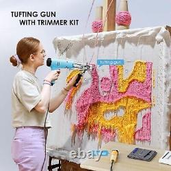 Ensemble de démarrage pistolet à touffeter Fancybant avec coupe-tapis, coupe-pile et boucle 2 en 1