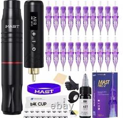 Ensemble de pistolet de tatouage Mast Tour2 Kit Gun, batterie, encre, aiguilles, etc.