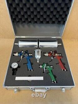 Ensemble de pistolet pulvérisateur Air 1.7mm 1.4mm 1.0mm MAX 45PSI 3 BAR Tout Neuf