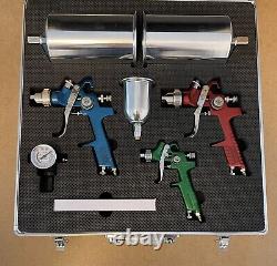 Ensemble de pistolet pulvérisateur Air 1.7mm 1.4mm 1.0mm MAX 45PSI 3 BAR Tout Neuf