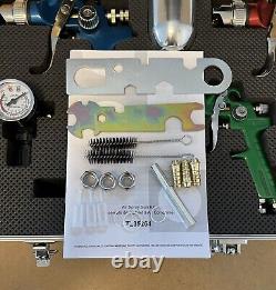 Ensemble de pistolet pulvérisateur Air 1.7mm 1.4mm 1.0mm MAX 45PSI 3 BAR Tout Neuf