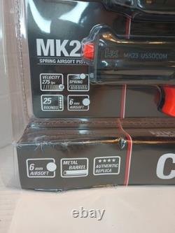 Fusil automatique H&K Airsoft HK416 + Pistolet MK23. Kit de combat Umarex .177 NOUVEAU