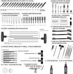 GLORYFIRE Kit de nettoyage d'armes Kit de nettoyage pour pistolet et fusil, nouveau