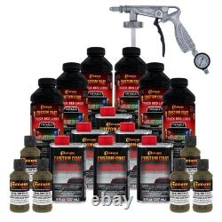 Garnissage de bac de camion en uréthane spray T73 Olive Drab WWII 1,5 gallon avec pistolet pulvérisateur