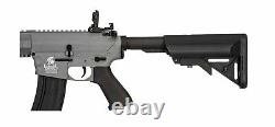 Grey Lancer Tactical Gen2 M4 Evo Aeg Keymod Airsoft Rifle Gun + Kit Batterie 9.6