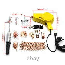 Haut De Gamme Auto Body Dent Repair Kit Electric Stud Welder Gun Avec 2lb Puller Hammer