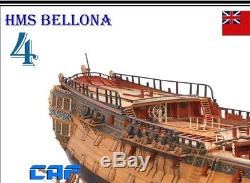 Hms Bellona Echelle 1/48 1250mm Session 4 Ensemble De Navires En Cuir Naval De 74 Armes