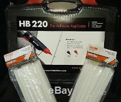 Hot Melt Glue Gun Kit Fastenmaster / Pam Hb220 Et 36 Flex 40 Bâtons De Colle