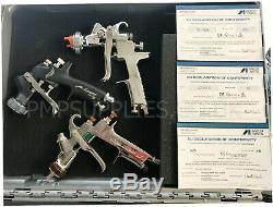 Iwata Triple Pistolet Kit Négociation W400 1.3 Bellaria Junior 1.0 Chrome 1.8 Flash