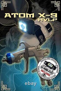 KIT DE PISTOLET À PEINTURE ATOM X9 HVLP À ALIMENTATION PAR GRAVITÉ BASECOAT CLEARCOAT AVEC PISTOLET GRATUIT
