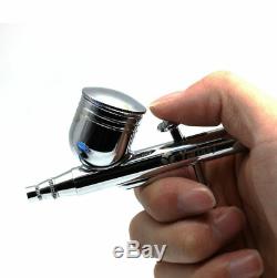 Kit Airbrush Compresseur D'action Double Gun Sableuse Peinture Art Pour Voiture Paintjob