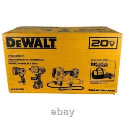 Kit Combo 3 Outils DEWALT 20V MAX DCK397HM2 Lampe de Poche à Choc Pistolet à Graisse Neuf