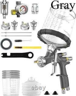 Kit Premium Pistolet à Peinture InoKraft D1 LVLP avec Coupelles à Peinture Jetables de 22 Onces