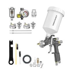 Kit Premium Pistolet à Peinture Inokraft D1 Lvlp, Facile à Utiliser, Pistolet à Peinture pour Voitures &