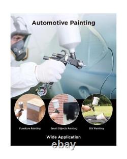 Kit Premium Pistolet à Peinture Inokraft D1 Lvlp, Facile à Utiliser, Pistolet à Peinture pour Voitures &