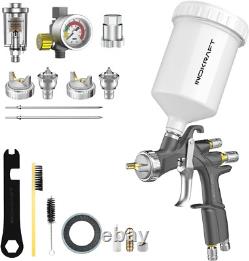 Kit Premium de Pistolet à Peinture D1 LVLP, Facile à Utiliser, Pistolet à Peinture pour Voitures et Bricolage à Domicile