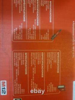 Kit combo 4 outils Milwaukee 2492-24 M12 : visseuse, cliquet, gonfleur, lampe, neuf