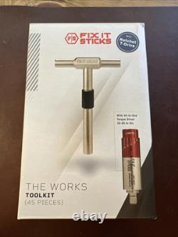Kit d'entretien de terrain Fix It Sticks 3-Gun, conducteur et clé en T FIS-WORKS-VTD-RT