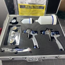 Kit d’outils de détail Eastwood Concours Pro pistolet à peinture double et accessoires
