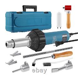 Kit d'outils de soudage en plastique avec pistolet à air chaud de 1600W pour soudure de toiture en PVC