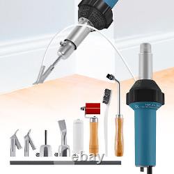 Kit d'outils de soudage en plastique avec pistolet à air chaud de 1600W pour soudure de toiture en PVC