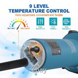 Kit d'outils de soudage en plastique avec pistolet à air chaud de 1600W pour soudure de toiture en PVC