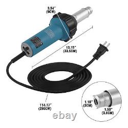 Kit d'outils de soudage en plastique avec pistolet à air chaud de 1600W pour soudure de toiture en PVC