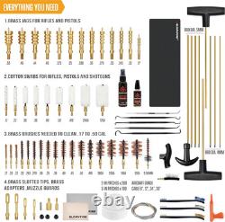 Kit de Nettoyage d'Armes Universel Deluxe avec Support Réglable - Nettoyage Hautement Efficace