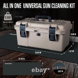 Kit de Nettoyage d'Armes Universel Deluxe avec Support Réglable - Nettoyage Hautement Efficace