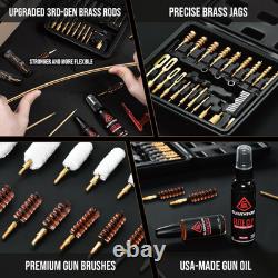 Kit de Nettoyage d'Armes Universel Deluxe avec Support Réglable - Nettoyage Hautement Efficace