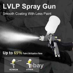 Kit de Pistolet à Peinture D1 LVLP ? Pistolet à Peinture Premium Facile à Utiliser pour Voitures et Bricolage