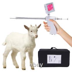 Kit de Pistolet d'Insemination Visuelle Artificielle pour Chien 15MP Caméra + Écran HD